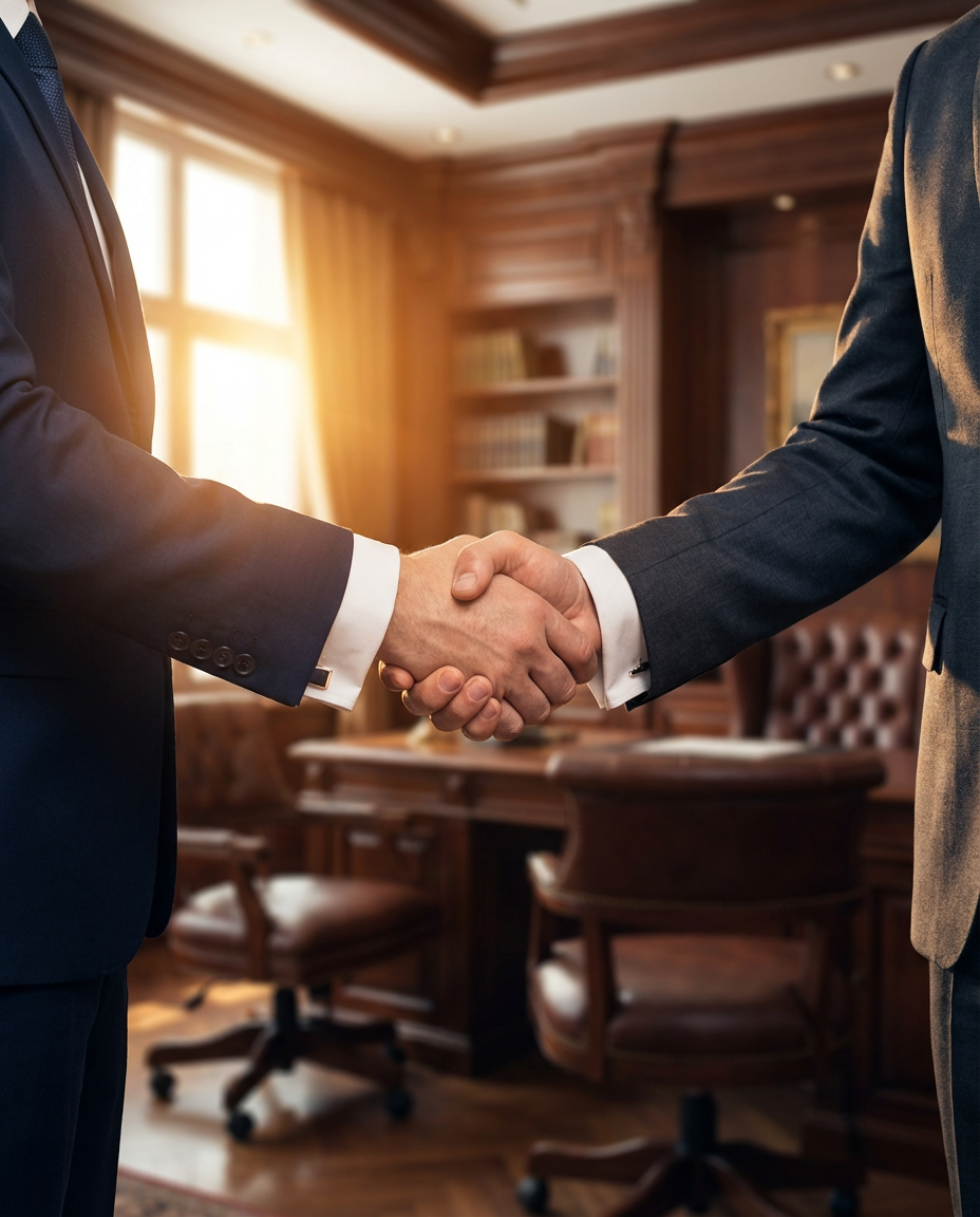 Virtus interview handshake